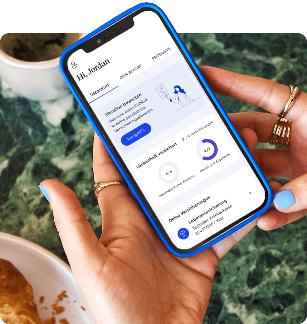 Die CLARK App gibt dir einen Überblick über deine Versicherungsabdeckung